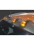 Ford Ranger 2012-2020 Tavan Üstü Turuncu Işıklı Mat Siyah Vizör 1