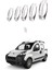 Fiat Fıorıno Uyumlu 2008 Ve Üzeri Krom Kapı Kolu Ve Çerçeve 5 Kapı 10 Parça Paslanmaz Çelik 2