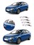 Ford Focus 2 Uyumlu 2005-2011 Krom Kapı Kolu 4 Kapı Paslanmaz Çelik 4
