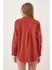 Kadın Kiremit Oversize Uzun Basic Gömlek HZL22W-BD139001 3