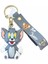 Tom ve Jerry Karikatür Anime Figür Pvc Bebek Anahtarlık Çanta Anahtarlık Süsü 1