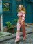 Saten Crop Bluz Pantolon Takımı 1