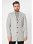 Abrantes Slim Fit 1754 Pamuklu Palto Gri 2