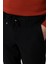 Erkek Siyah Slim Fit Lastikli Spor Pantolon 5