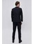 Erkek Lacivert Santos Çıkma Yaka Slim Fit Damatlık 2
