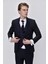 Erkek Lacivert Santos Çıkma Yaka Slim Fit Damatlık 4
