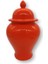 Crearthome Turuncu Siyah-Beyaz Desenli 28 cm Şah Küp SZR-KVZ-009 3