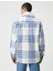 Ekoseli Kolej Gömlek Ceket İşlemeli Cep Detaylı Klasik Yaka 4
