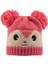 Kitti Aylık Kız Kulaklı Bere (0-18 Ay) K22110-04 Koyu Pembe 1