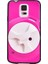 S5 (G900) Kulaklık Makaralı Arka Kapak Pembe 1