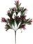 Yapay Çiçek Yeşil Bordo Renk Podocarpus Demeti 7dal 48 Çiçek Garnitür Aradal Dekoratif Yapay Bitki 2