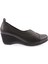 2331 Kadin Lastik Detayli Dolgu Taban Comfort Ayakkabi 1