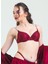 Destekli Sütyen, 85 C, Bordo 1