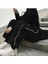 Harajuku Zip Detail Black Tracksuit Oversize Eşofman Altı 5