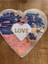 21X24 cm Pul Payetli Love Yazılı Aplike Arma Yama Boy 1