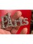 8x4 cm Paris Gümüş Taşlı Şeffaf Eyfel Kulesi Ütü Ile Yapışan Aplike Arma Yama 1