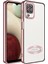 Samsung Galaxy A12 Kılıf Renkli Kenarlı Parlak Logo Açık Omega Silikon 1
