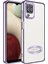 Samsung Galaxy A12 Kılıf Renkli Kenarlı Parlak Logo Açık Omega Silikon 1