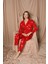 Kadın Gömlek Yaka Polar Pijama Takımı Desenli Takım 45691 4175280544 2