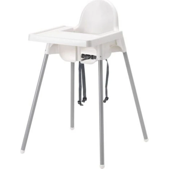 IKEA Unisex Beyaz Antilop Tepsili Mama Sandalyesi