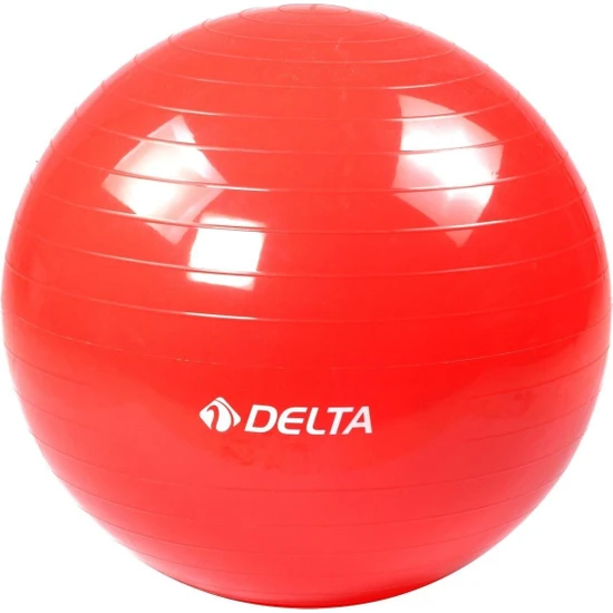 Delta 55 cm Dura-Strong Deluxe Kırmızı Pilates Topu