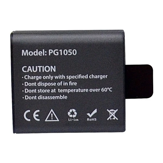 Orjinal Eken Aksiyon Kamera Yedek PG1050 Pili 1050 Mah Batarya