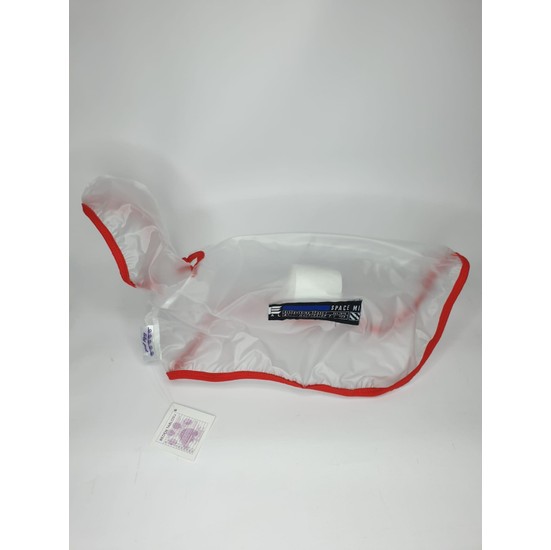 Lily Pet Şeffaf Kedi Köpek Yağmurluğu Kırmızı Kenarlı Fiyatı