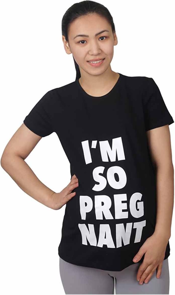 Mummy's Baby Hamile Tişört Pregnant Siyah görsel 2