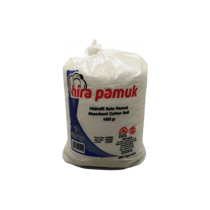 Hira Hidrofil Pamuk 1 kg 5 Adet Yumuşak ve Emici Özellikte Makyaj Temizleme Mendilleri