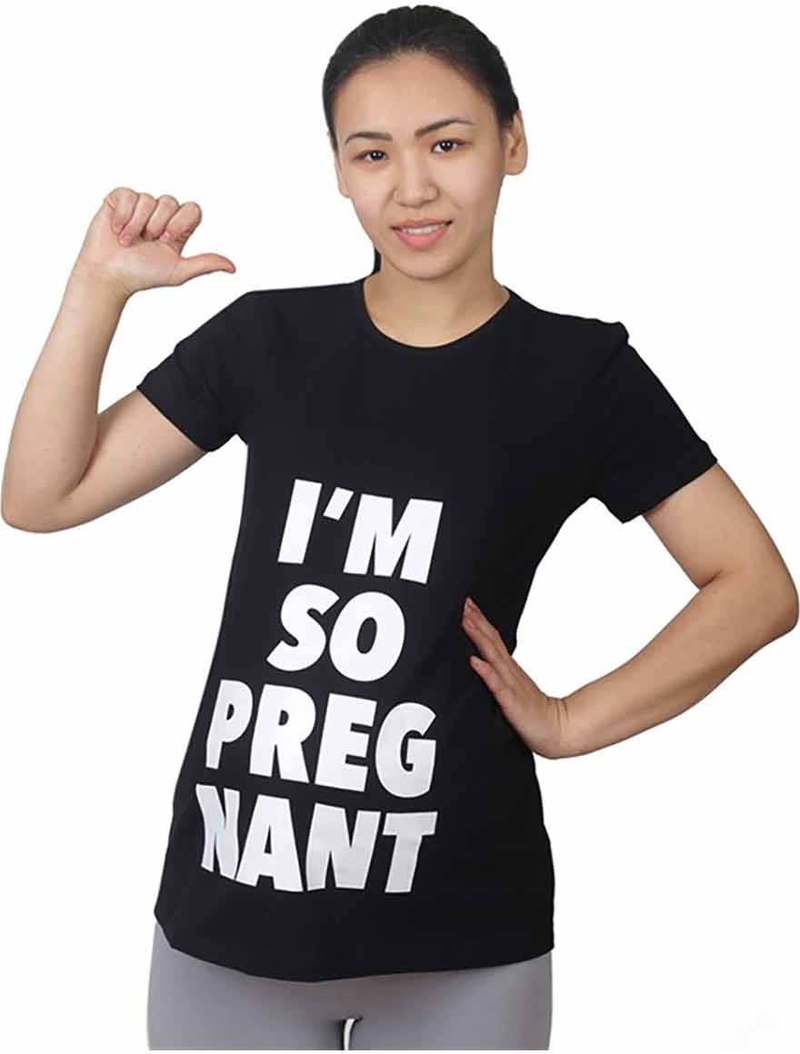 Mummy's Baby Hamile Tişört Pregnant Siyah