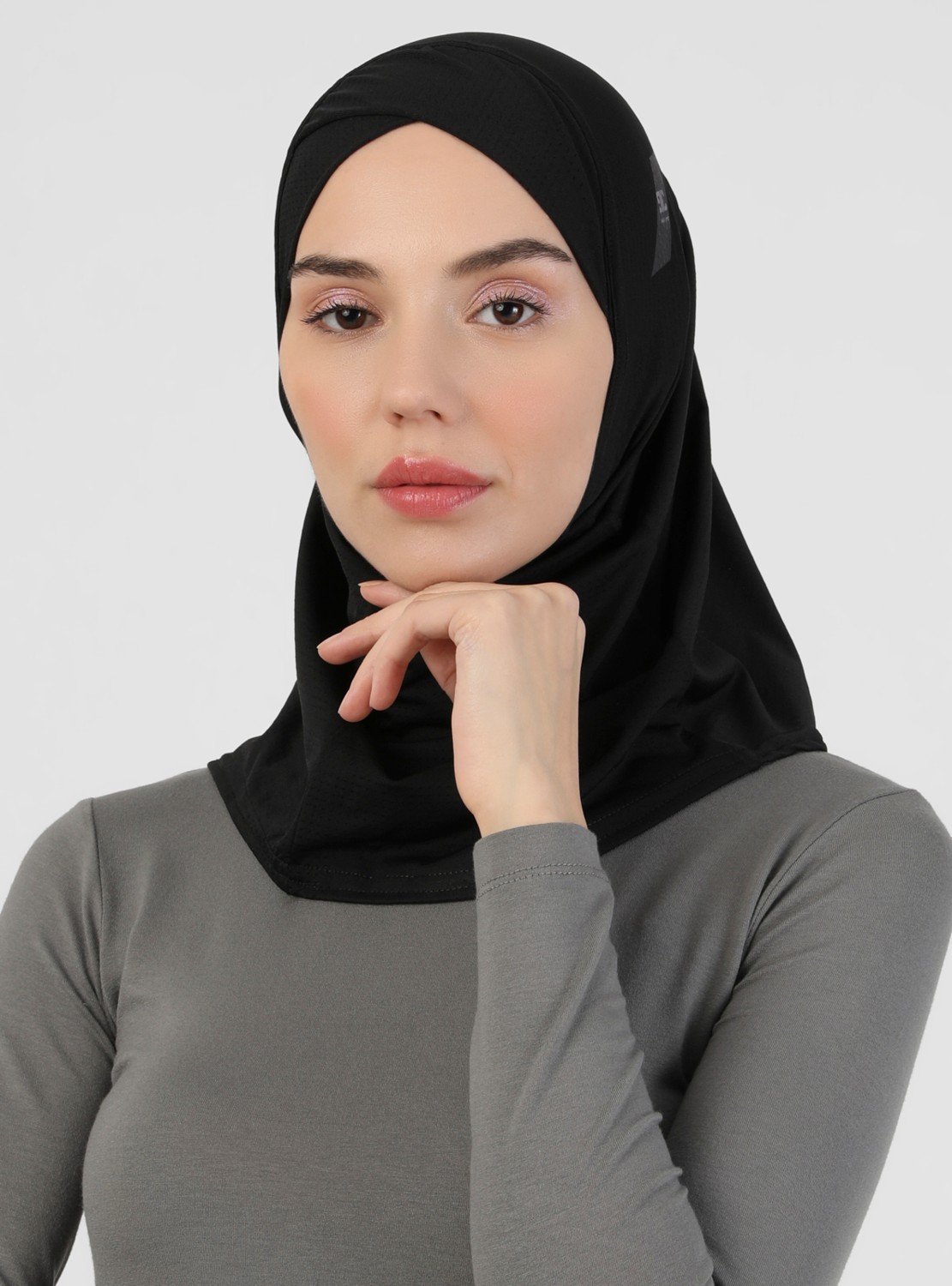Ecardin Bone Ecardin Hijab Spor Bone - Koyu Gri - Ecardin