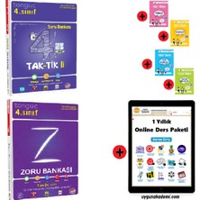 Tonguç Akademi 4. Sınıf Taktikli Soru Bankası Zoru Bankası - Sadık Uygun Proje Yayınları Türkçe Matematik Fen Bilimleri Sosyal Bilgiler Test Ödev Soru Bankası Seti - 1 Yıllık Online Ders Paketi