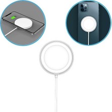 Iphone 11SERI / 12 Serı /  13 Serı /14 -15 Serı  Uyumlu  Kablosuz Magsafe Manyetik Şarj ve 15W Adaptör Seti