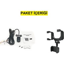 Ucuzcu Market Wifi Kablosuz Geri Görüş Kamera + Araç Telefon Tutacağı Ile Birlikte