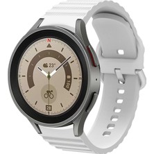 Unicell Samsung Galaxy Watch 4  40-42-44-46 mm Watch 5 40 -44-Pro 45 mm Tam Uyumlu Çizgili 20  mm Kordon