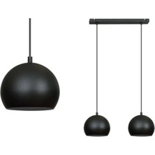 Riolight  Retro,Rustik,Vintage Masa Üstü 2XE27 Metal Sarkıt Avize Taban Uzunluğu :30 Cm Glop Çapı:10 Cm