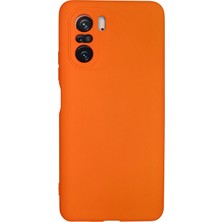 Casetify Lansman Xiaomi Poco F3 Kılıf Nano Içi Kadife  Silikon - Turuncu