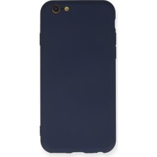 Bilişim Aksesuar Lansman iPhone 6 Kılıf Nano Içi Kadife  Silikon - Lacivert