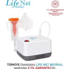 Life Net Medikal Kompresörlü Nebulizatör Cihazı Buhar Makinası WNE211