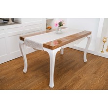 Finezza Iris Jakar Polyester Kumaş Bej Runner 45X150 cm - 1410