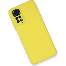 Happycase Lansman Xiaomi Redmi Note 11 Kılıf Nano Içi Kadife  Silikon - Sarı