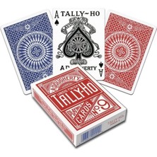 Tally-Ho Kırmızı Mavi Standart Oyun Kağıdı Destesi 2 Paket