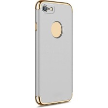 Fitcase iPhone 7 / 8 Kılıf Golden Frame Arka Kapak Gri