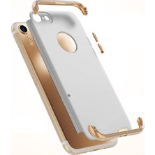 Fitcase iPhone 7 / 8 Kılıf Golden Frame Arka Kapak Gri