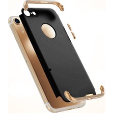 Fitcase iPhone 7 / 8 Kılıf Golden Frame Arka Kapak Siyah