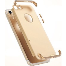 Fitcase iPhone 7 / 8 Kılıf Golden Frame Arka Kapak Gold