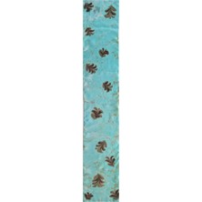 ElifEbru Exclusive Handicrafts Ebru Sanatı El Yapımı Özel Koleksiyon Sarı Ipek Fular OZLKF106