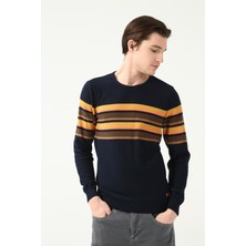 U.S. Polo Assn. Bisiklet Yaka Lacivert Erkek Kazak BOSTON-SK22