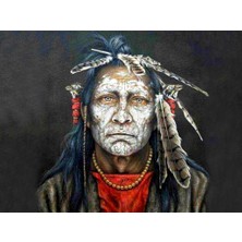 Hobi Tedarik Ak Şaman Çerçeveli 50X65 Sayılarla Boyama Hobi Seti