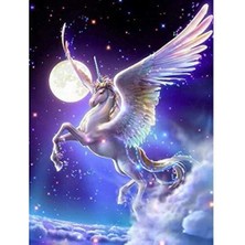 Hobi Tedarik Fantastik Unicorn Çerçeveli 60X75 Sayılarla Boyama Hobi Seti
